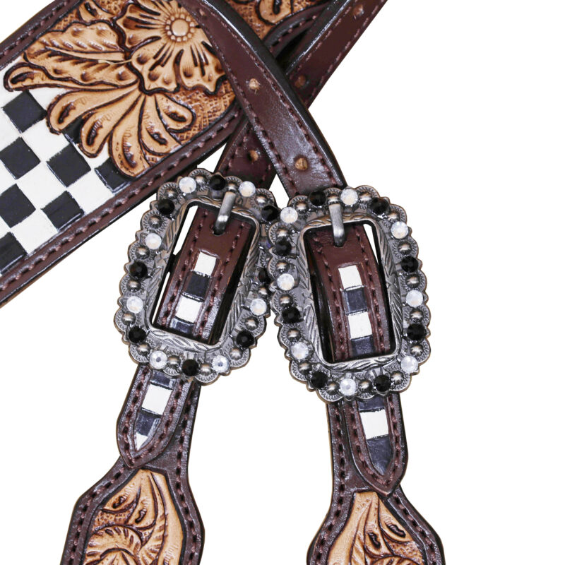 Western Leather Headstall Tack Set (HSBM 114367) - Image 6
