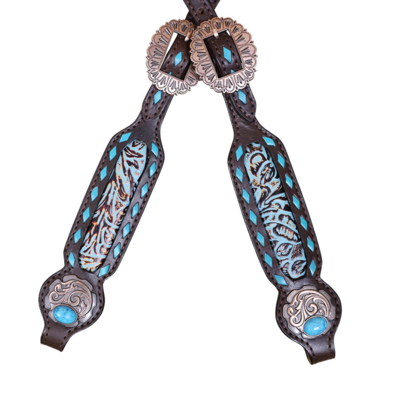 Western Leather Headstall Tack Set (HSBM 114368) - Image 5