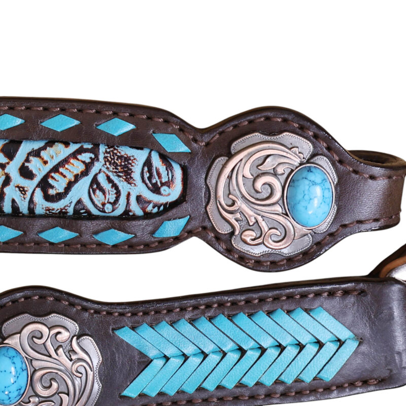 Western Leather Headstall Tack Set (HSBM 114368) - Image 6