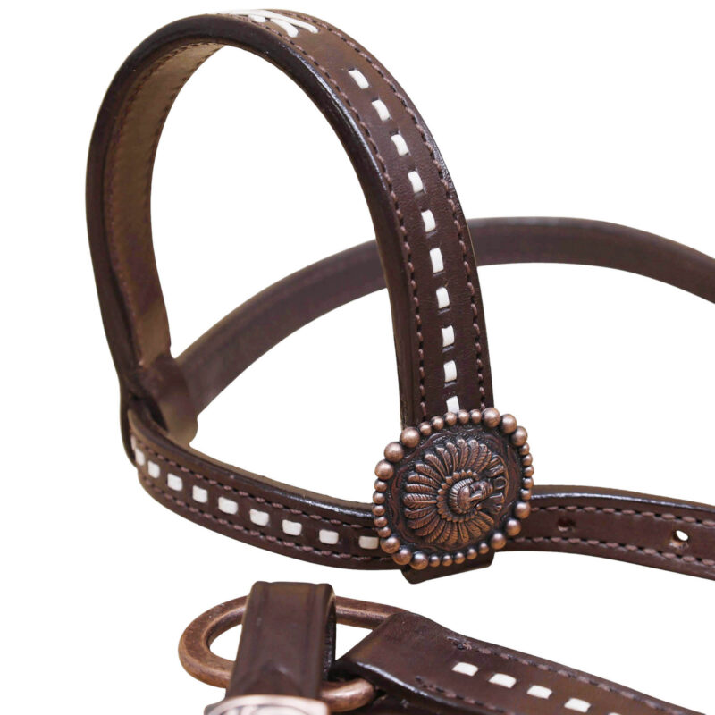 Western Leather Headstall Tack Set (HSBM 114372) - Image 5