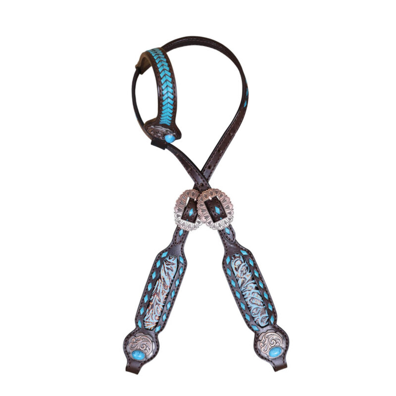 Western Leather Headstall Tack Set (HSBM 114368) - Image 3