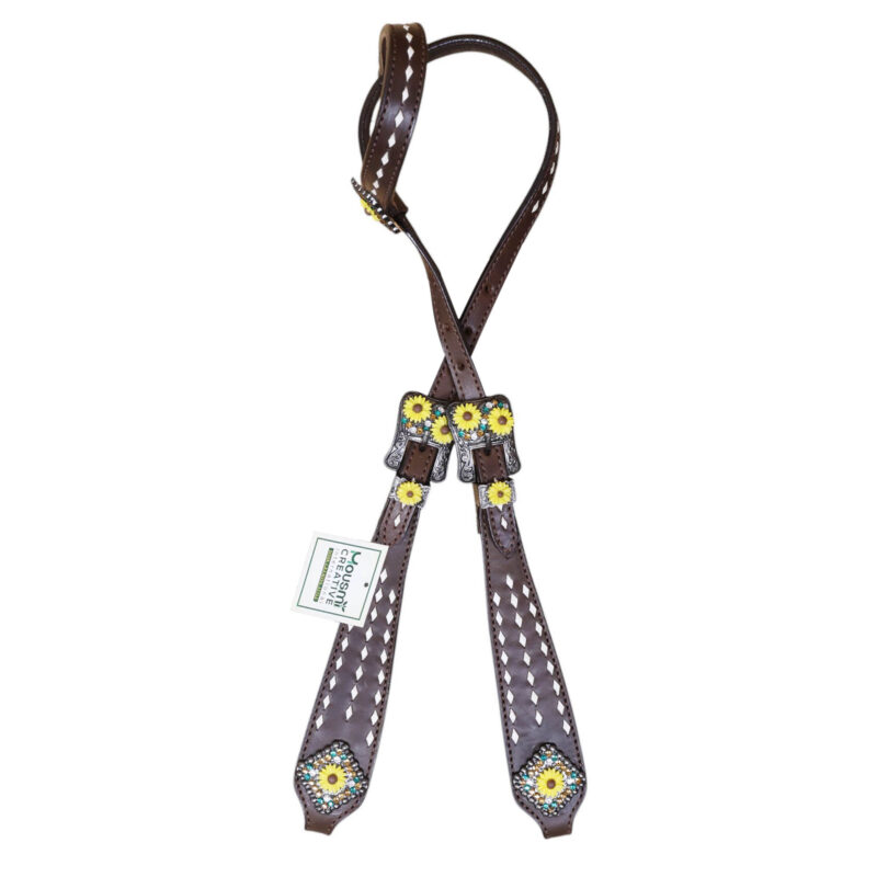 Western Leather Headstall Tack Set (HSBM 114373) - Image 3