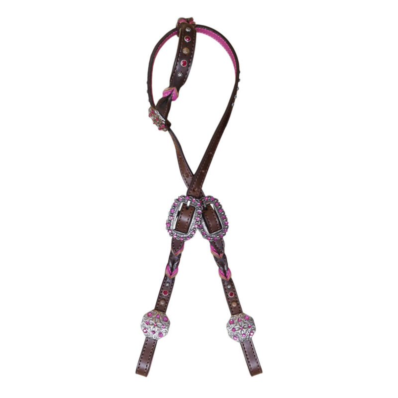 Western Leather Headstall Tack Set (HSBM 114375) - Image 3