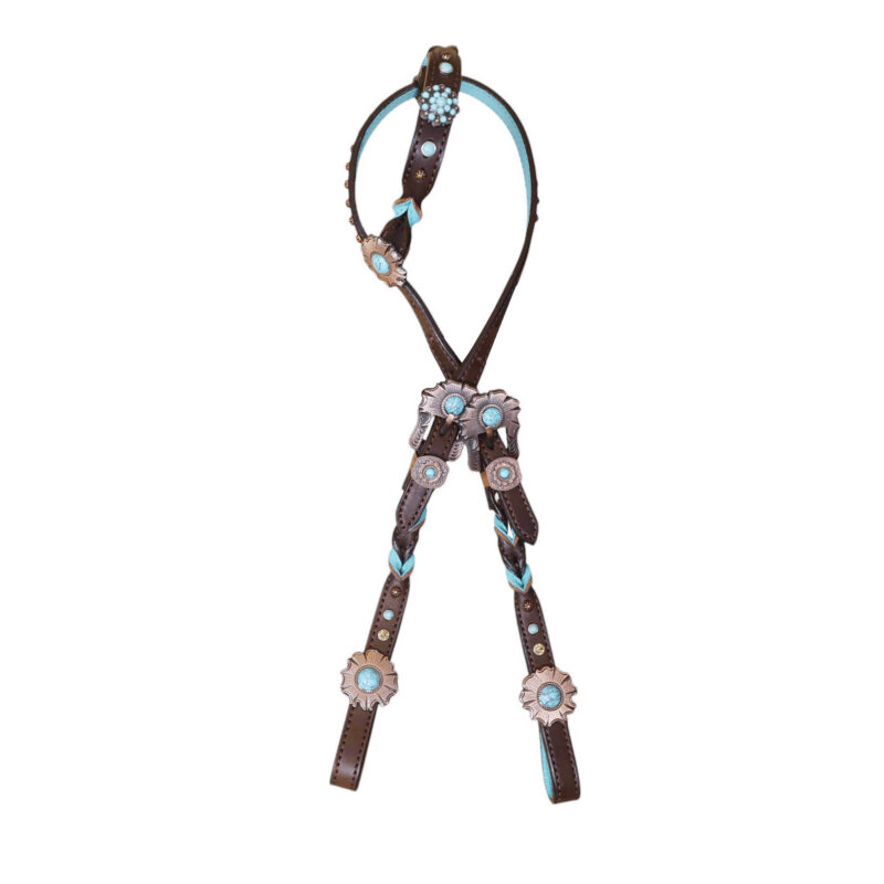 Western Leather Headstall Tack Set (HSBM 114376) - Image 4