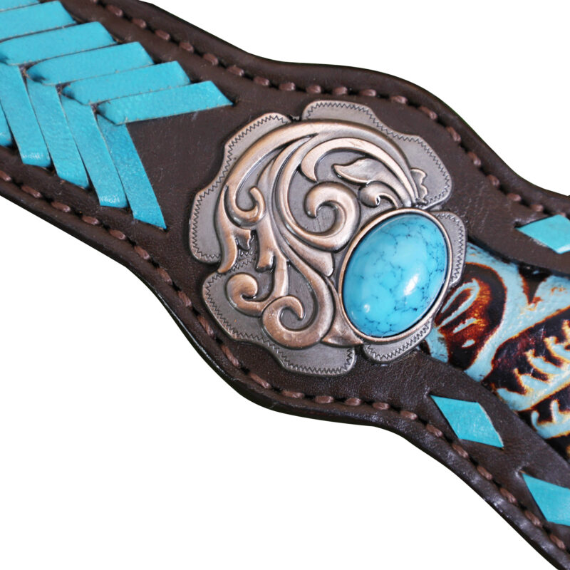 Western Leather Headstall Tack Set (HSBM 114368) - Image 8