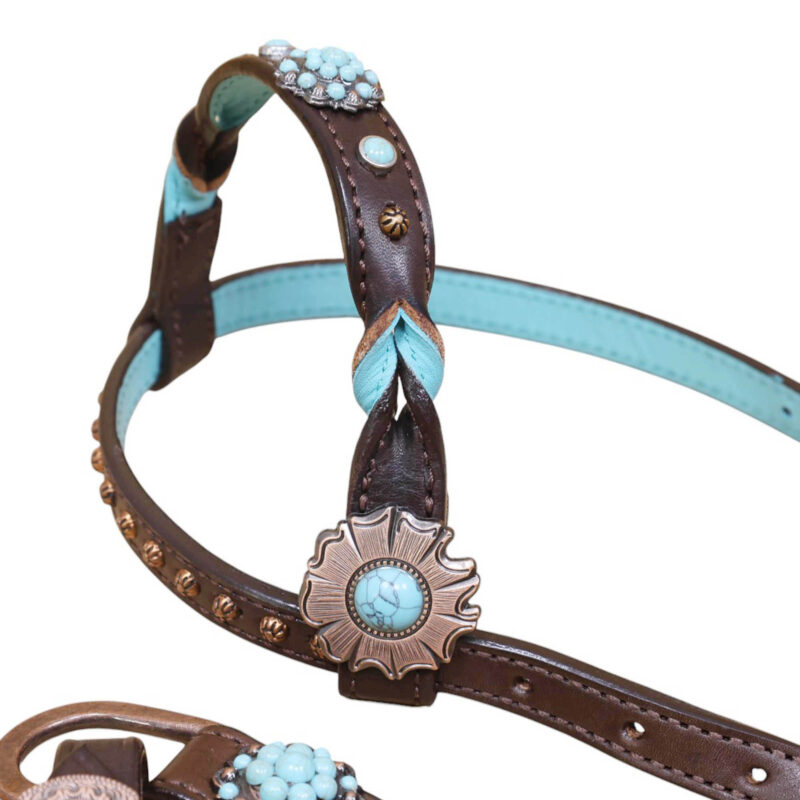 Western Leather Headstall Tack Set (HSBM 114376) - Image 5