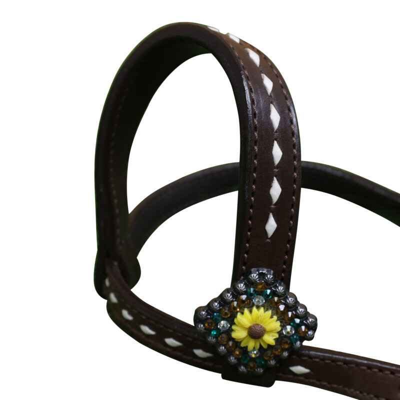 Western Leather Headstall Tack Set (HSBM 114373) - Image 4