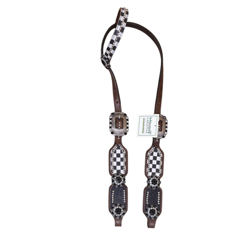 Western Leather Headstall Tack Set (HSBM 114357) - Image 2
