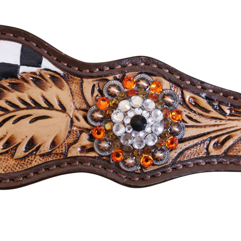 Western Leather Headstall Tack Set (HSBM 114365) - Image 6