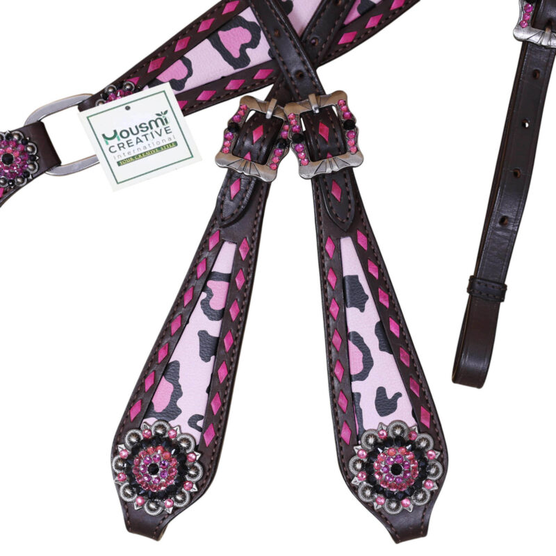 Western Leather Headstall Tack Set (HSBM 114371) - Image 6