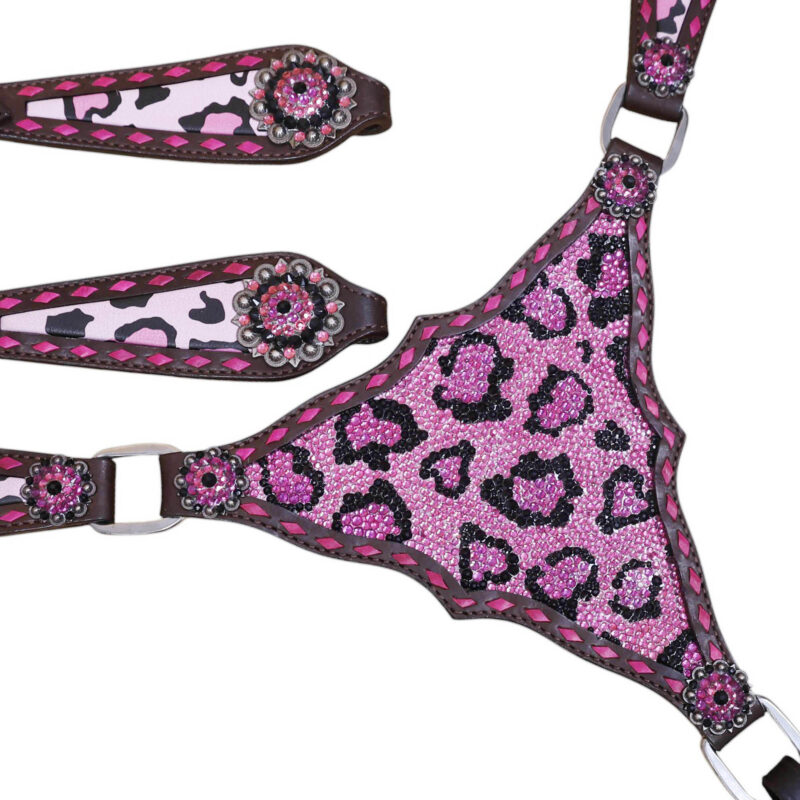 Western Leather Headstall Tack Set (HSBM 114371) - Image 3
