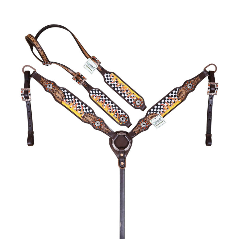 Western Leather Headstall Tack Set (HSBM 114365)