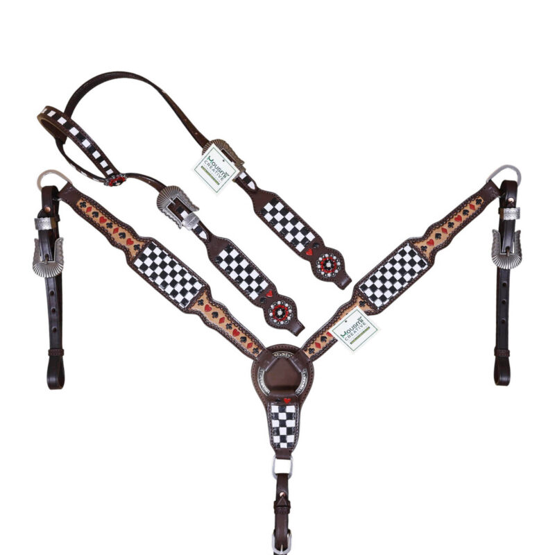 Western Leather Headstall Tack Set (HSBM 114366)