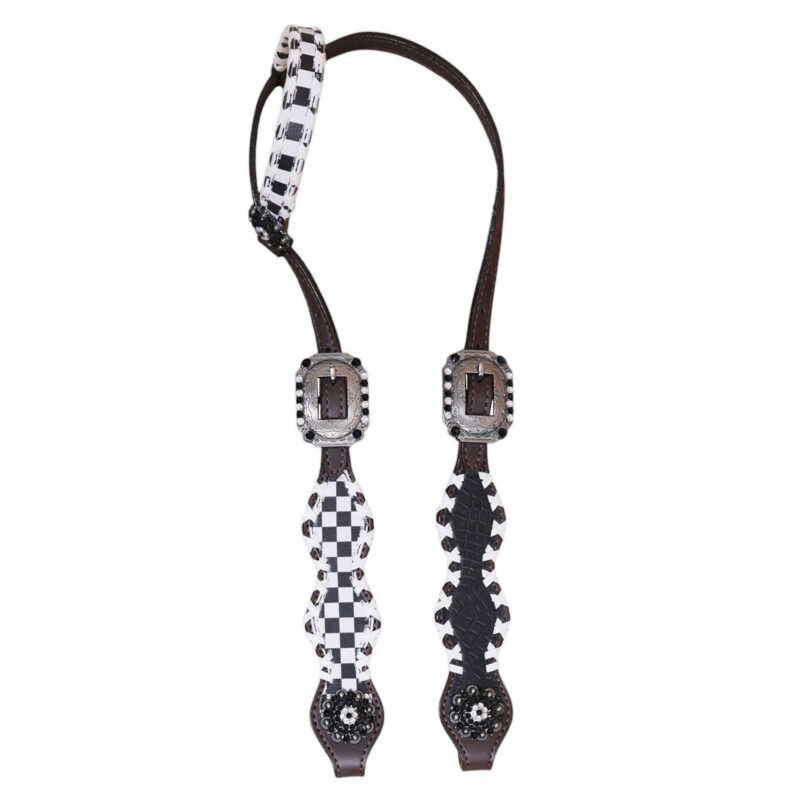 Western Leather Headstall Tack Set (HSBM 114359) - Image 2