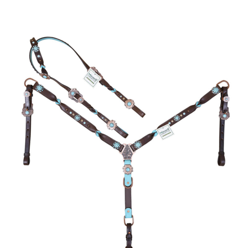 Western Leather Headstall Tack Set (HSBM 114376)