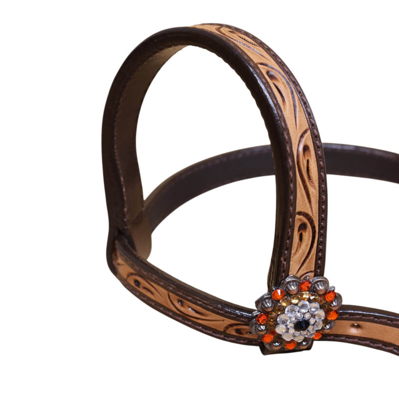Western Leather Headstall Tack Set (HSBM 114365) - Image 4