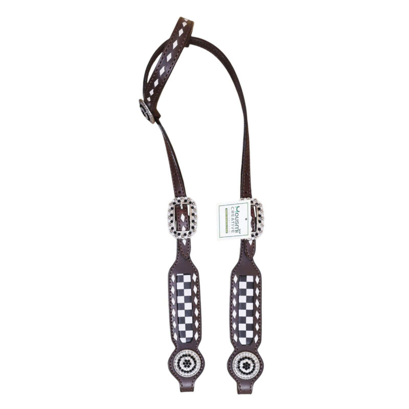 Western Leather Headstall Tack Set (HSBM 114358) - Image 3