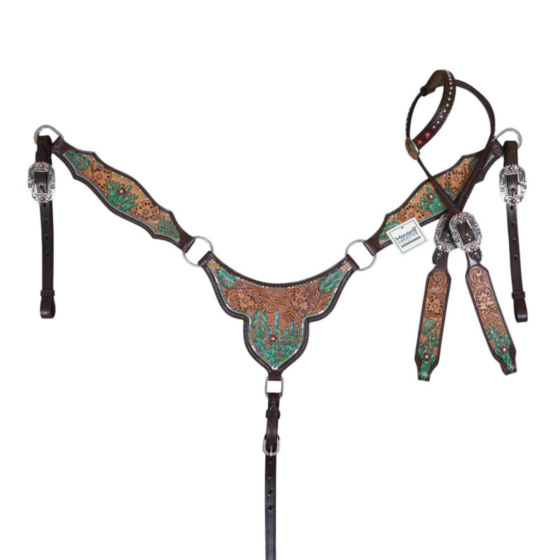 Western Leather Headstall Tack Set (HSBM 114393) - Image 9