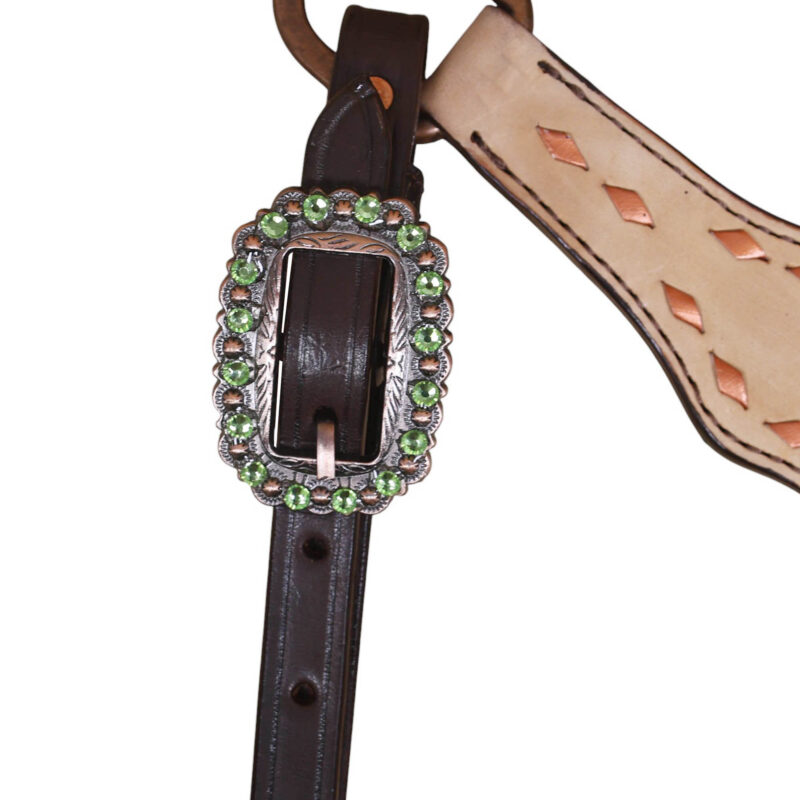 Western Leather Headstall Tack Set (HSBM 114390) - Image 6