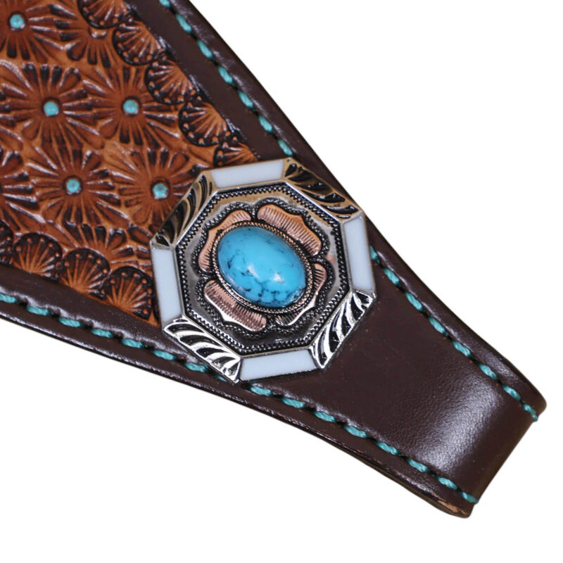Western Leather Headstall Tack Set (HSBM 114396) - Image 6