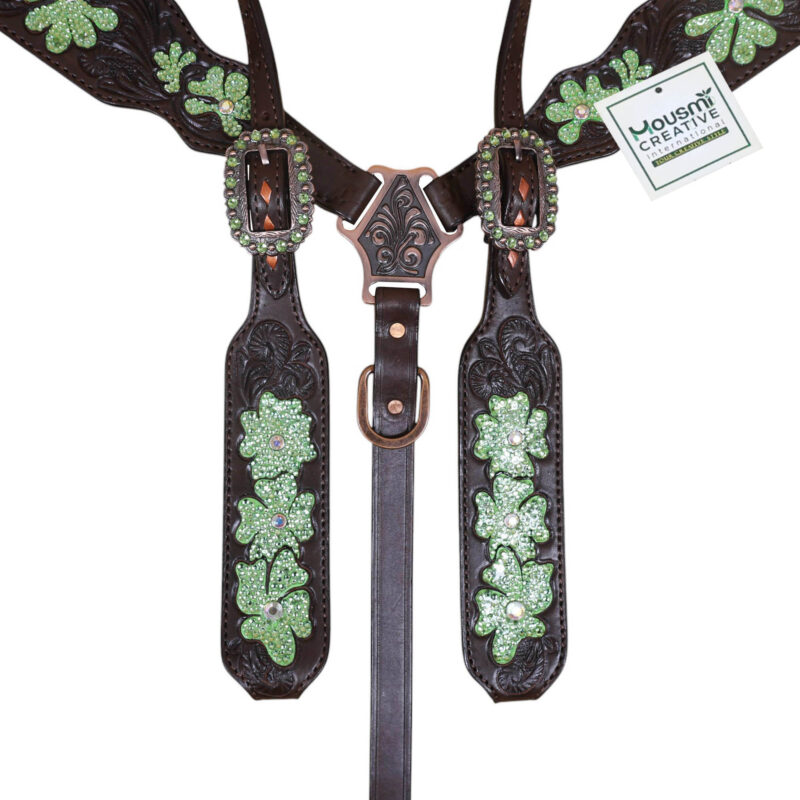 Western Leather Headstall Tack Set (HSBM 114390) - Image 2