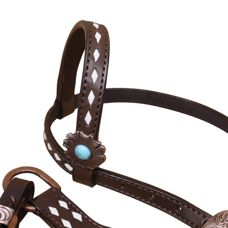 Western Leather Headstall Tack Set (HSBM 114394) - Image 5