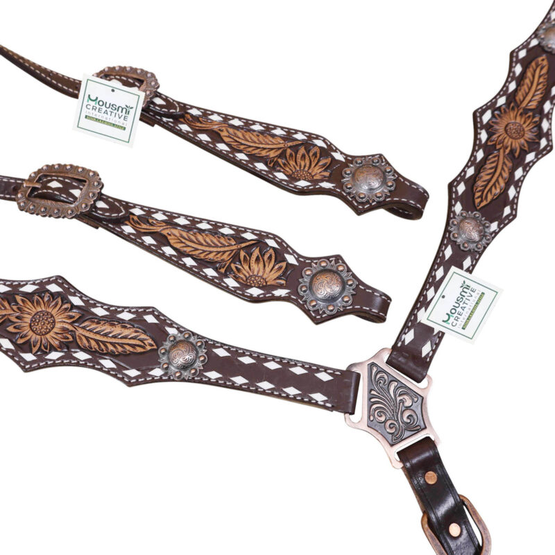 Western Leather Horse Tack Set (HSBM 114382) - Image 3