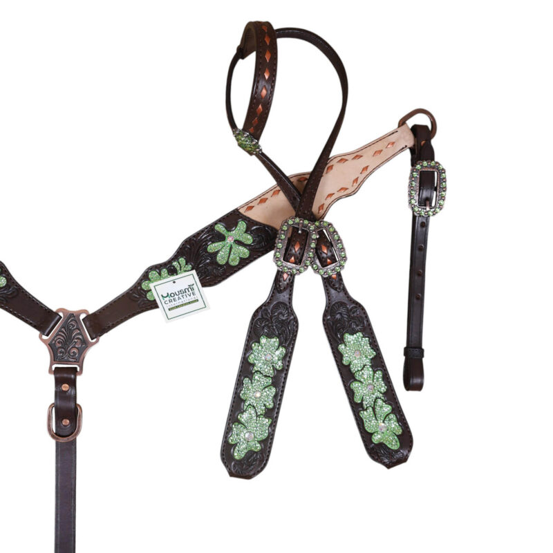 Western Leather Headstall Tack Set (HSBM 114390) - Image 8