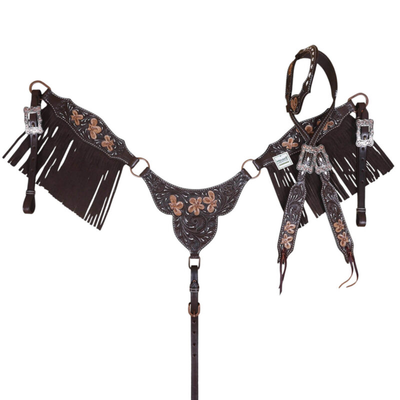 Western Leather Headstall Tack Set (HSBM 114392) - Image 9
