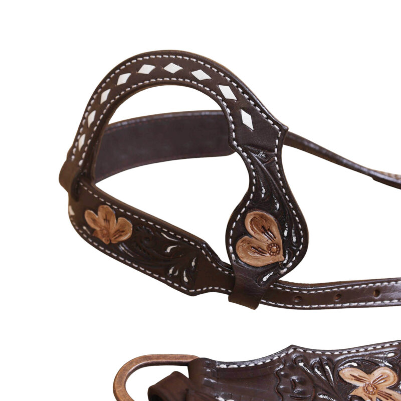 Western Leather Headstall Tack Set (HSBM 114392) - Image 6