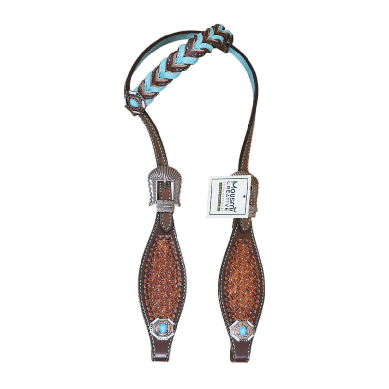 Western Leather Headstall Tack Set (HSBM 114396) - Image 4