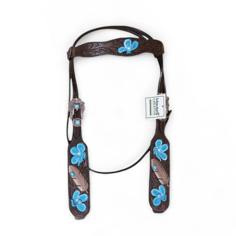 Western Leather Headstall Tack Set (HSBM 114381) - Image 4