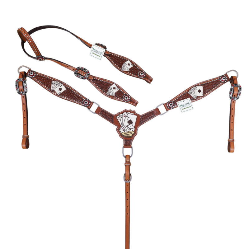 Western Leather Headstall Tack Set (HSBM 114399)