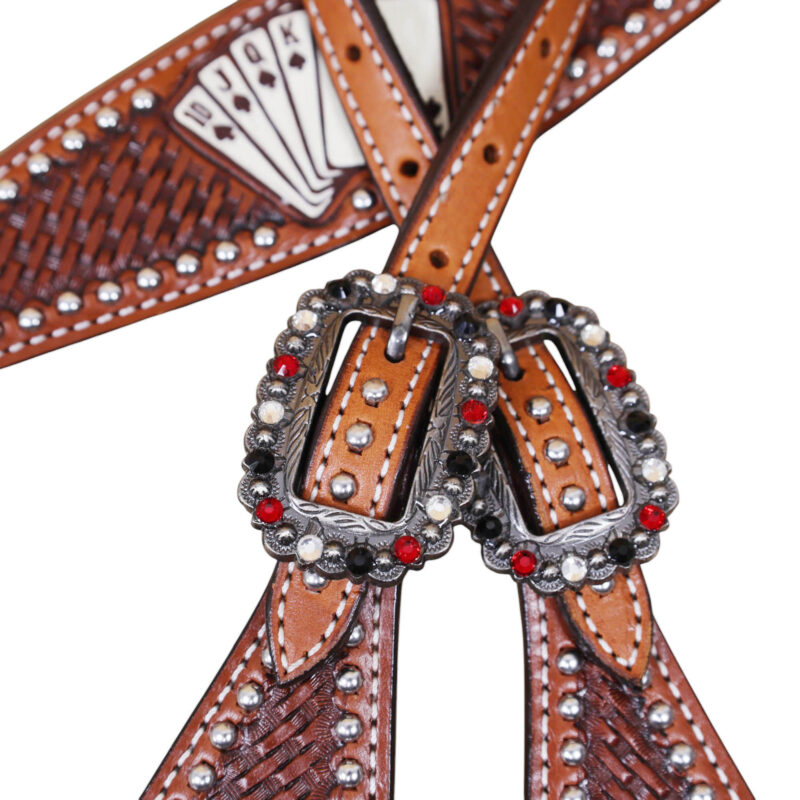 Western Leather Headstall Tack Set (HSBM 114399) - Image 10