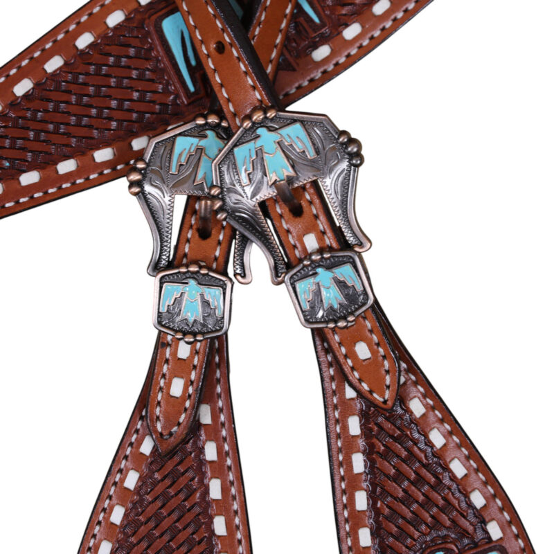 Western Leather Headstall Tack Set (HSBM 114401) - Image 4