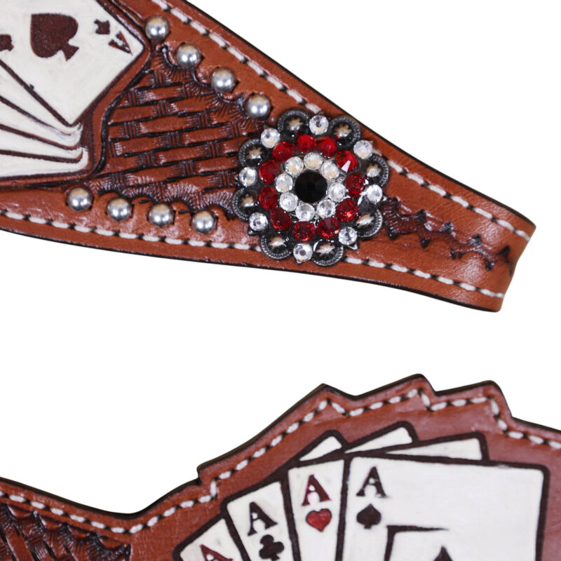 Western Leather Headstall Tack Set (HSBM 114399) - Image 8