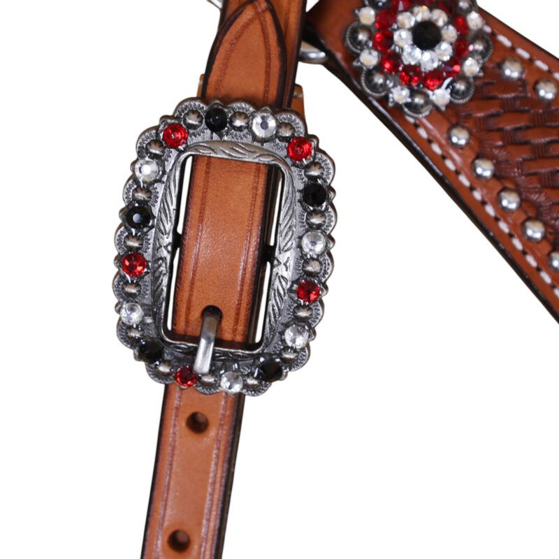 Western Leather Headstall Tack Set (HSBM 114399) - Image 7