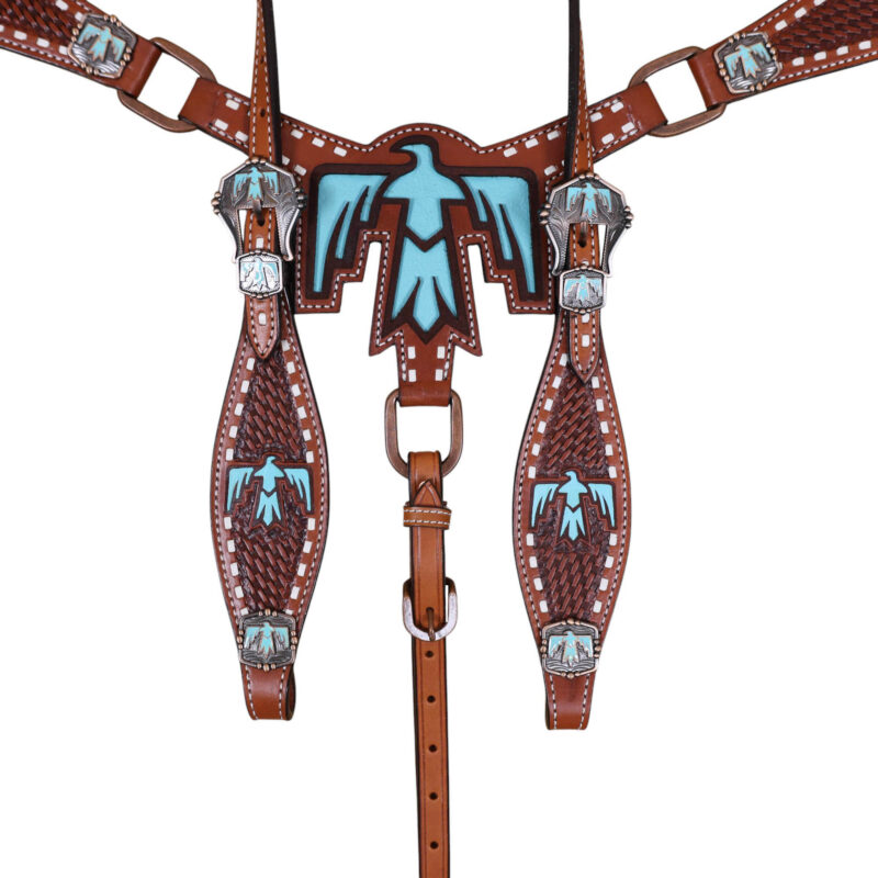 Western Leather Headstall Tack Set (HSBM 114401) - Image 9