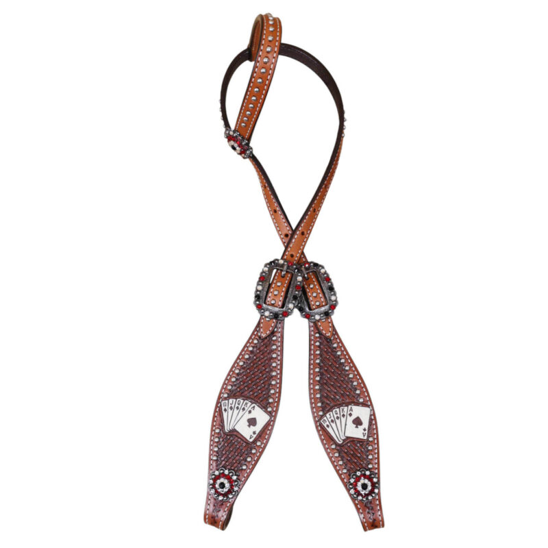 Western Leather Headstall Tack Set (HSBM 114399) - Image 5