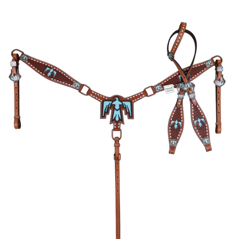 Western Leather Headstall Tack Set (HSBM 114401) - Image 10